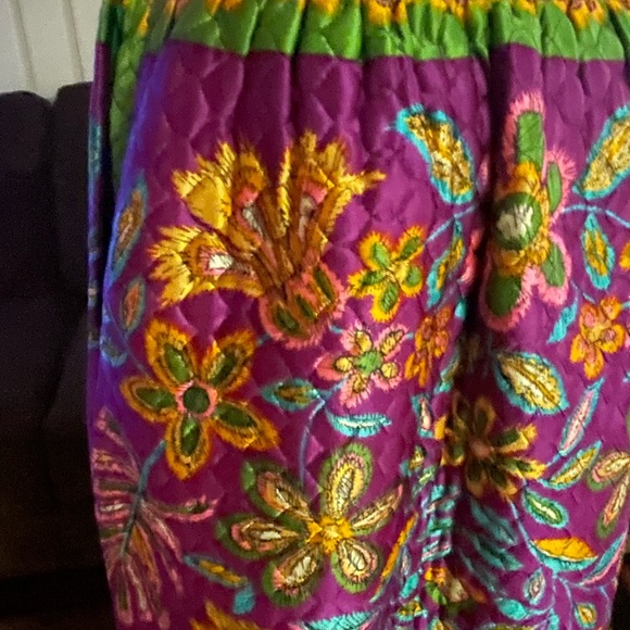 New Issues • Division Of Jonathan Logan • Size 14 • Purple/Green• Quilted •Skirt - Picture 9 of 16